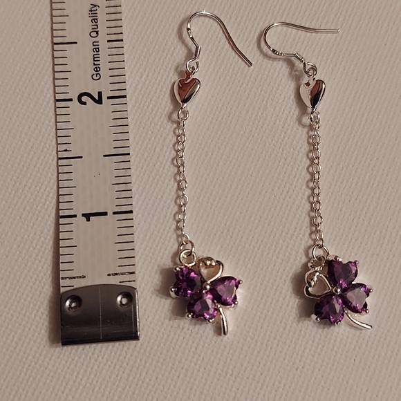 Gorgeous sterling silver drop earrings - Picture 6 of 8